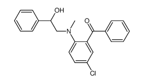 {5-Chloro-2-[(2-hydroxy-2-phenyl-ethyl)-methyl-amino]-phenyl}-phenyl-methanone Structure