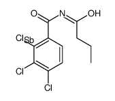 antimony,N-butanoyl-2,3,4-trichlorobenzamide Structure
