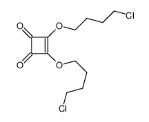 3,4-bis(4-chlorobutoxy)cyclobut-3-ene-1,2-dione结构式