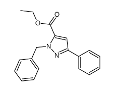 Ethyl 1-benzyl-3-phenyl-1H-pyrazole-5-carboxylate结构式