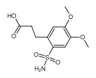 2-carboxyethylbenzene-4,5-dimethoxysulphonamide结构式