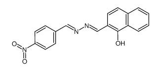 1-Hydroxynaphthalin-2-carbaldehyd-p-nitrobenzyliden-hydrazon Structure