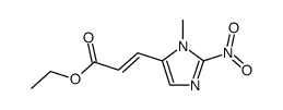 3-(3-methyl-2-nitro-3H-imidazol-4-yl)-acrylic acid ethyl ester Structure