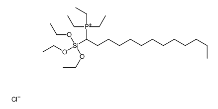 triethyl(1-triethoxysilyltridecyl)phosphanium,chloride Structure