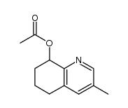 8-Acetoxy-3-methyl-5,6,7,8-tetrahydroquinoline结构式