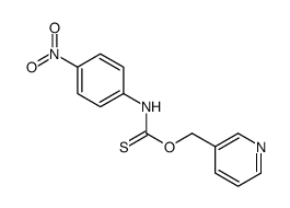 O-(pyridin-3-ylmethyl) N-(4-nitrophenyl)carbamothioate结构式