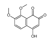 4-hydroxy-7,8-dimethoxynaphthalene-1,2-dione结构式