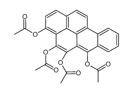 (4,5,6-triacetyloxybenzo[a]pyren-3-yl) acetate Structure