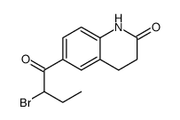 6-(2-bromobutanoyl)-3,4-dihydro-1H-quinolin-2-one结构式