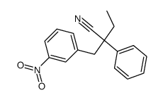 2-Phenyl-2-(m-nitrobenzyl)butyronitril Structure