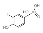 (4-hydroxy-3-iodo-phenyl)arsonic acid structure