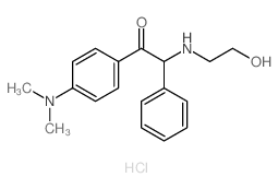 Ethanone,1-[4-(dimethylamino)phenyl]-2-[(2-hydroxyethyl)amino]-2-phenyl-, hydrochloride(9CI) Structure