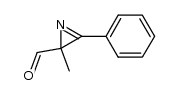 2H-Azirine-2-carboxaldehyde, 2-methyl-3-phenyl- (9CI) structure