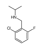 (2-Chloro-6-fluoro-benzyl)-isopropyl-amine structure