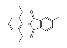 2-(2,6-diethylphenyl)-5-methylisoindole-1,3-dione结构式