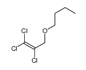 1-(2,3,3-trichloroprop-2-enoxy)butane Structure