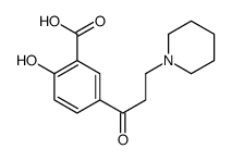 2-hydroxy-5-(3-piperidin-1-ylpropanoyl)benzoic acid Structure