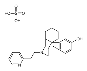 (-)-17-(2-(2-Pyridyl)ethyl)morphinan-3-ol sulfate结构式