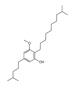 3-methoxy-2-(9-methyldecyl)-5-(4-methylpentyl)phenol结构式