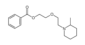 2-[2-(2-Methylpiperidino)ethoxy]ethyl=benzoate结构式