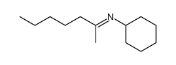 cyclohexyl-(1-methyl-hexylidene)-amine Structure