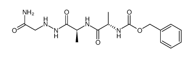 N1-(N-benzyloxycarbonylalanylalanyl)-N2-carbamoylmethylhydrazine Structure