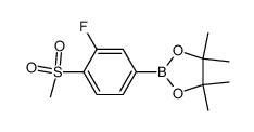 3-氟-4-甲砜基苯硼酸频哪醇酯结构式
