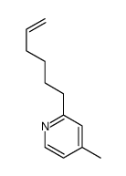 2-hex-5-enyl-4-methylpyridine结构式