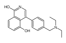 4-[4-(diethylaminomethyl)phenyl]-5-hydroxy-2H-isoquinolin-1-one结构式