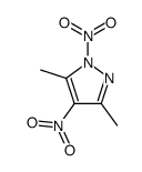 3,5-dimethyl-1,4-dinitropyrazole结构式