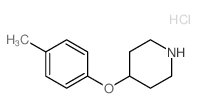 4-(4-Methylphenoxy)piperidine hydrochloride结构式