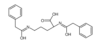 (2S)-2,5-bis[(2-phenylacetyl)amino]pentanoic acid结构式
