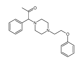 1-[4-(2-phenoxyethyl)piperazin-1-yl]-1-phenylpropan-2-one Structure