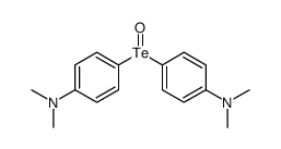 bis[p-(dimethylamino)phenyl] telluroxide Structure