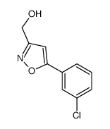[5-(3-氯苯基)异噁唑-3-基]甲醇结构式