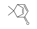 8,8-dimethylbicyclo[3.2.1]octa-3,6-dien-2-one结构式