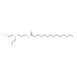 N-[3-[bis(2-hydroxyethyl)amino]propyl]myristamide结构式