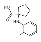 1-[(2-chlorophenyl)amino]cyclopentane-1-carboxylic acid Structure