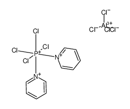 mono(1,1'-(tetrachlorophosphoniodiyl)bis(pyridin-1-ium)) mono(tetrachloroaluminate)结构式