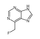 6-(fluoromethyl)-7H-purine结构式