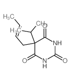 5-but-2-enyl-5-propan-2-yl-1,3-diazinane-2,4,6-trione结构式