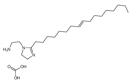 2-heptadec-8-enyl-4,5-dihydro-1H-imidazole-1-ethylamine monoacetate结构式