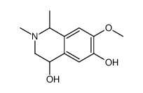 4,6-Isoquinolinediol, 1,2,3,4-tetrahydro-7-methoxy-1,2-dimethyl- (9CI) Structure