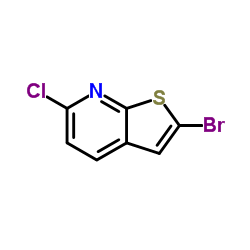 2-bromo-6-chlorothieno[2,3-b]pyridine structure