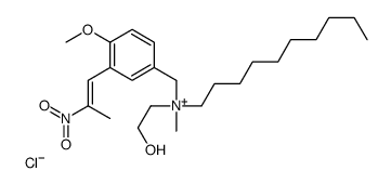 decyl-(2-hydroxyethyl)-[[4-methoxy-3-[(Z)-2-nitroprop-1-enyl]phenyl]methyl]-methylazanium,chloride结构式