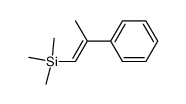 (E)-trimethyl(2-phenylprop-1-en-1-yl)silane结构式