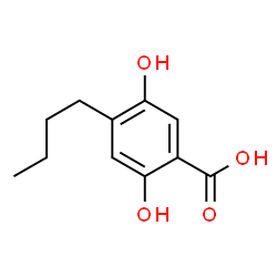 Benzoic acid, 4-butyl-2,5-dihydroxy- (9CI)结构式