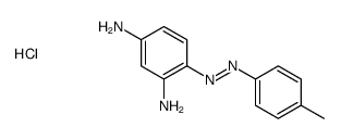 4-[(4-methylphenyl)diazenyl]benzene-1,3-diamine,hydrochloride结构式