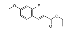 ethyl 3-(2-fluoro-4-methoxyphenyl)prop-2-enoate结构式