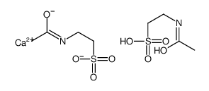 calcium bis[2-(acetylamino)ethanesulphonate] structure